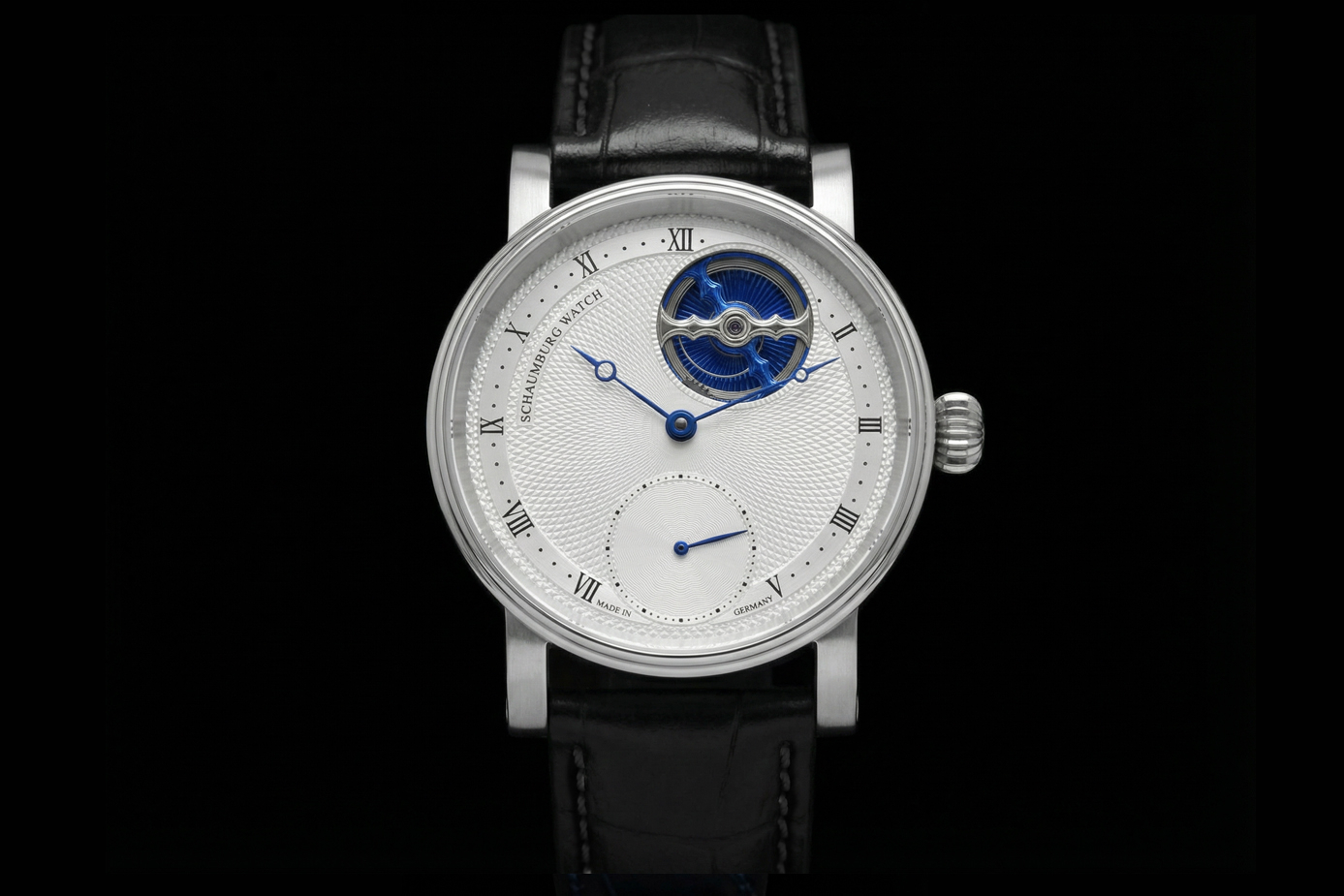 Schaumburg Watch Classic II Blue in Frontansicht