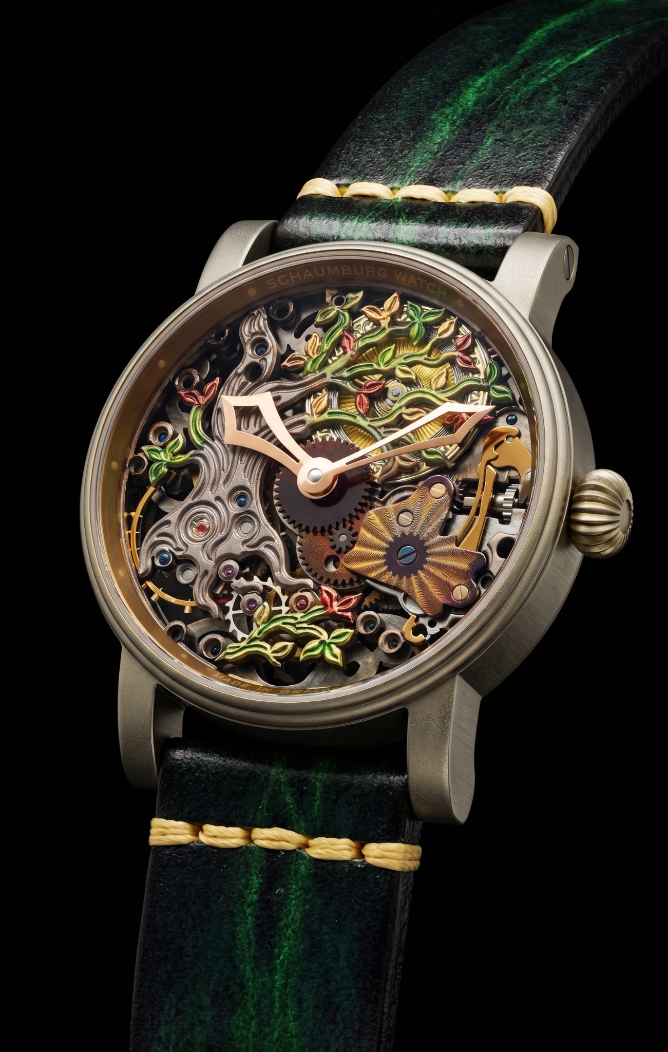 Schaumburg Watch Wonderland mit floral skelettiertem Werk