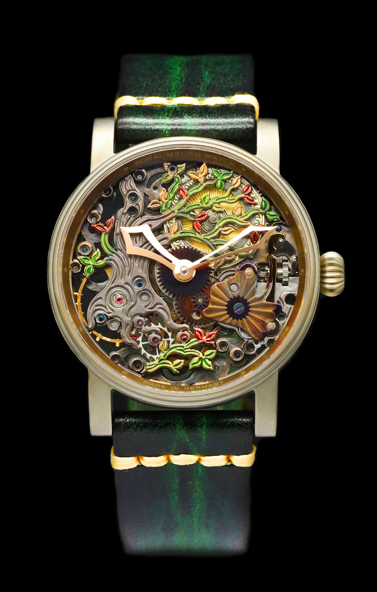 Fertige Schaumburg Watch Wonderland mit skelettierter Konstruktion
