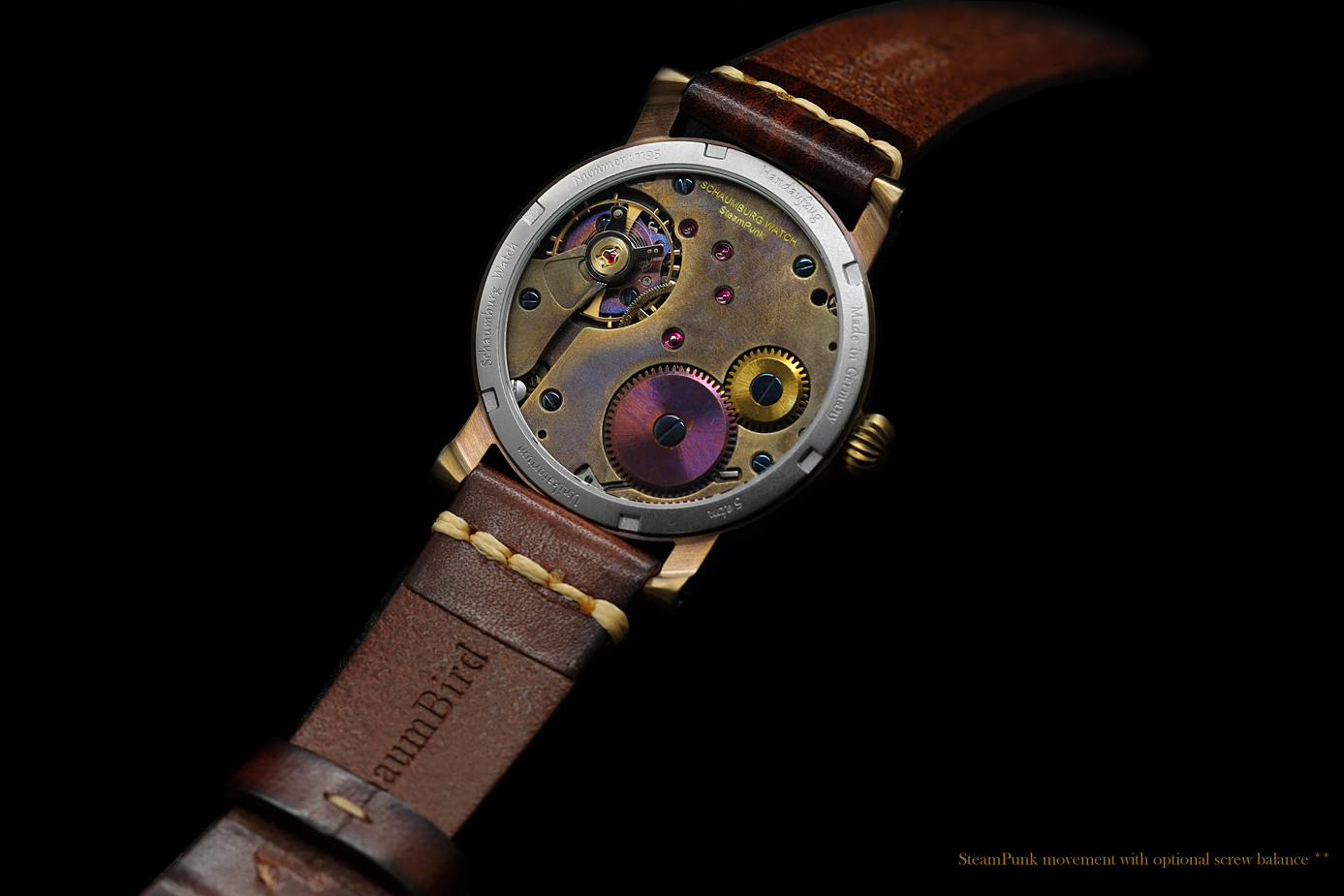 Handaufzugswerk der SteamPunk ReCreation V
