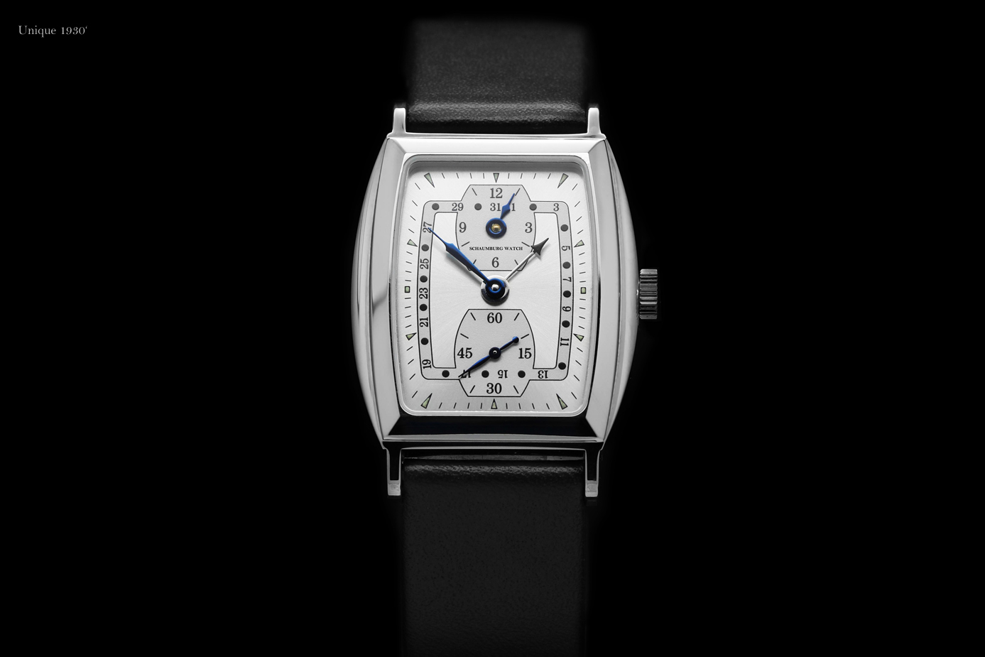 Schaumburg Watch Unique 1930’ in Frontansicht